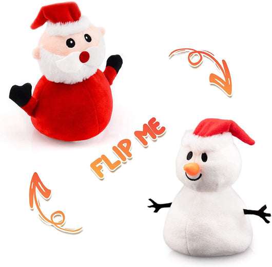 Reversible Santa Snowman Plushie